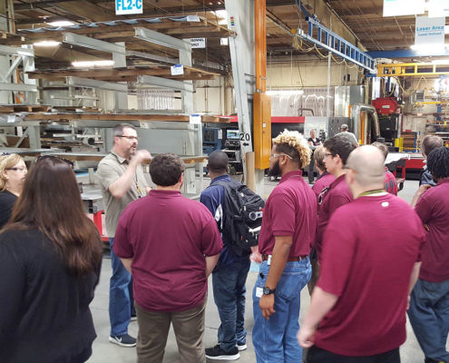 Don Driscoll plant manager describing plant projects